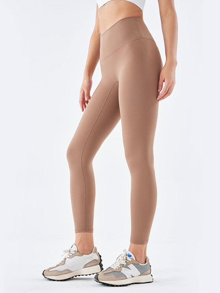 Barevici Contour wideband leggings women’s sculpting high waist sports tights in mocha