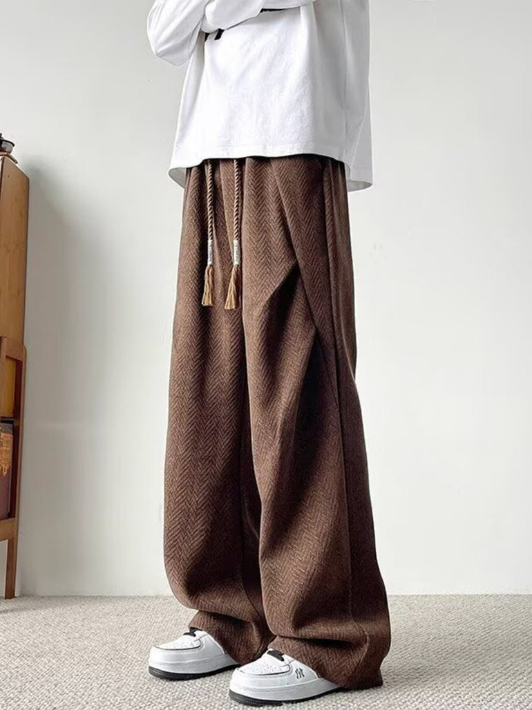 Barevici Solace wide leg pants men’s plus size drawstring casual trousers