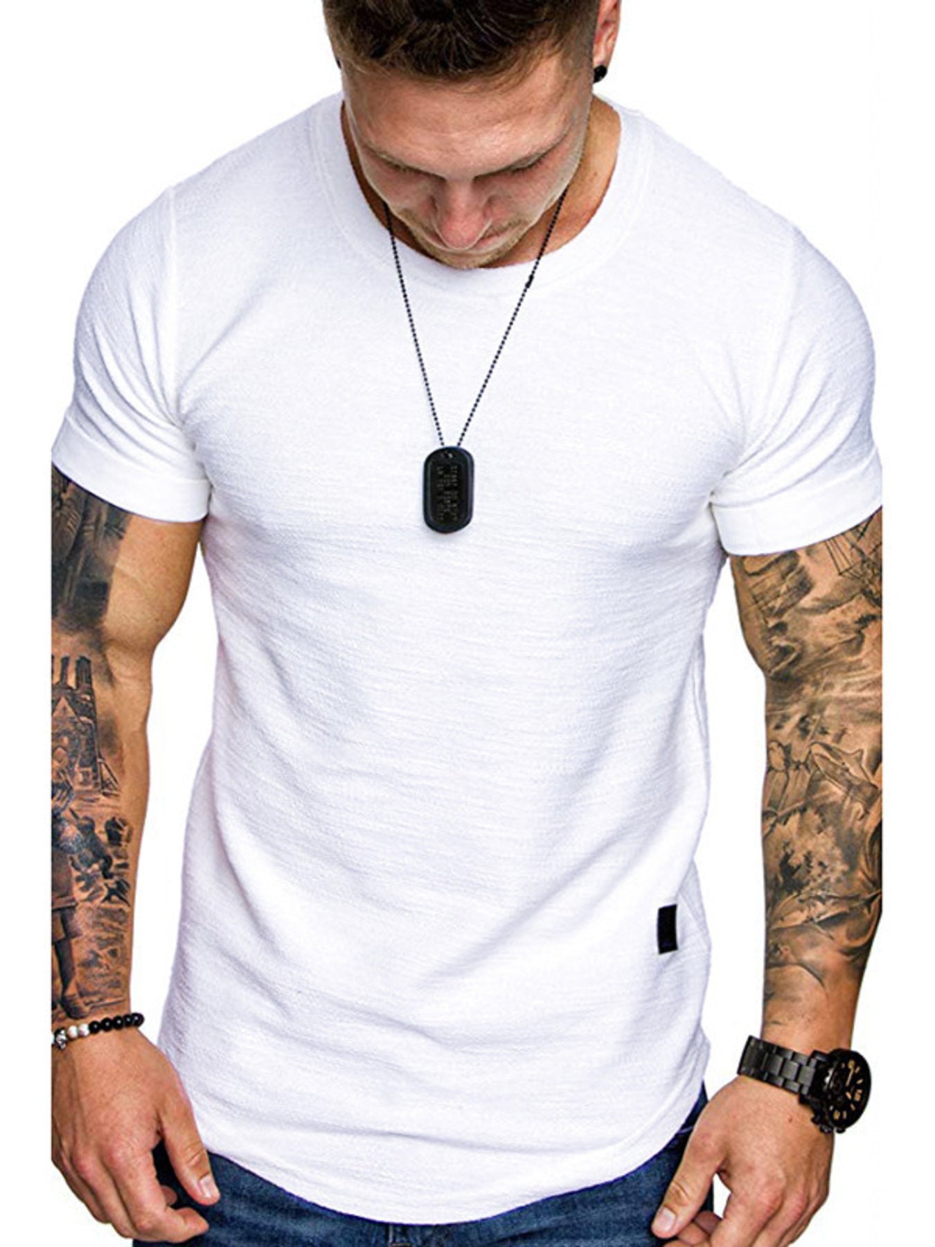 Barevici Linea slim tee men’s minimalist crew neck t shirt