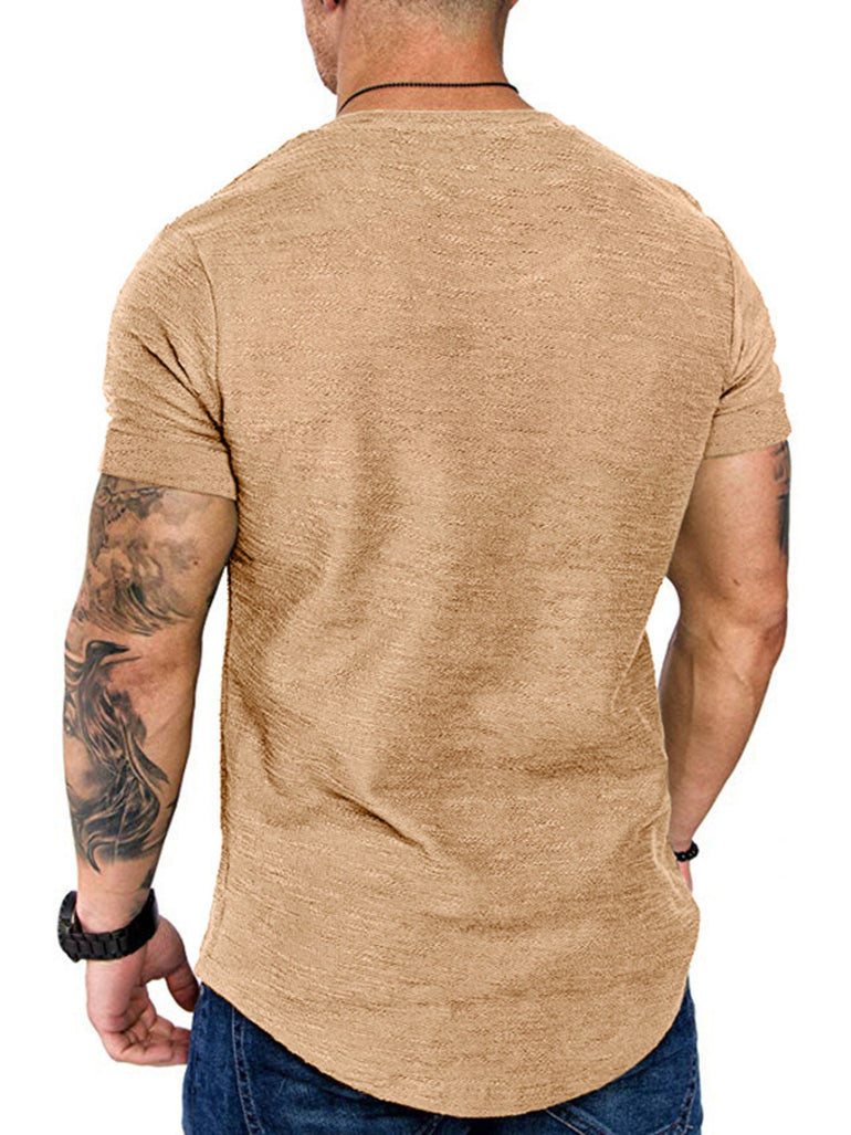 Barevici Linea slim tee men’s minimalist crew neck t shirt back view