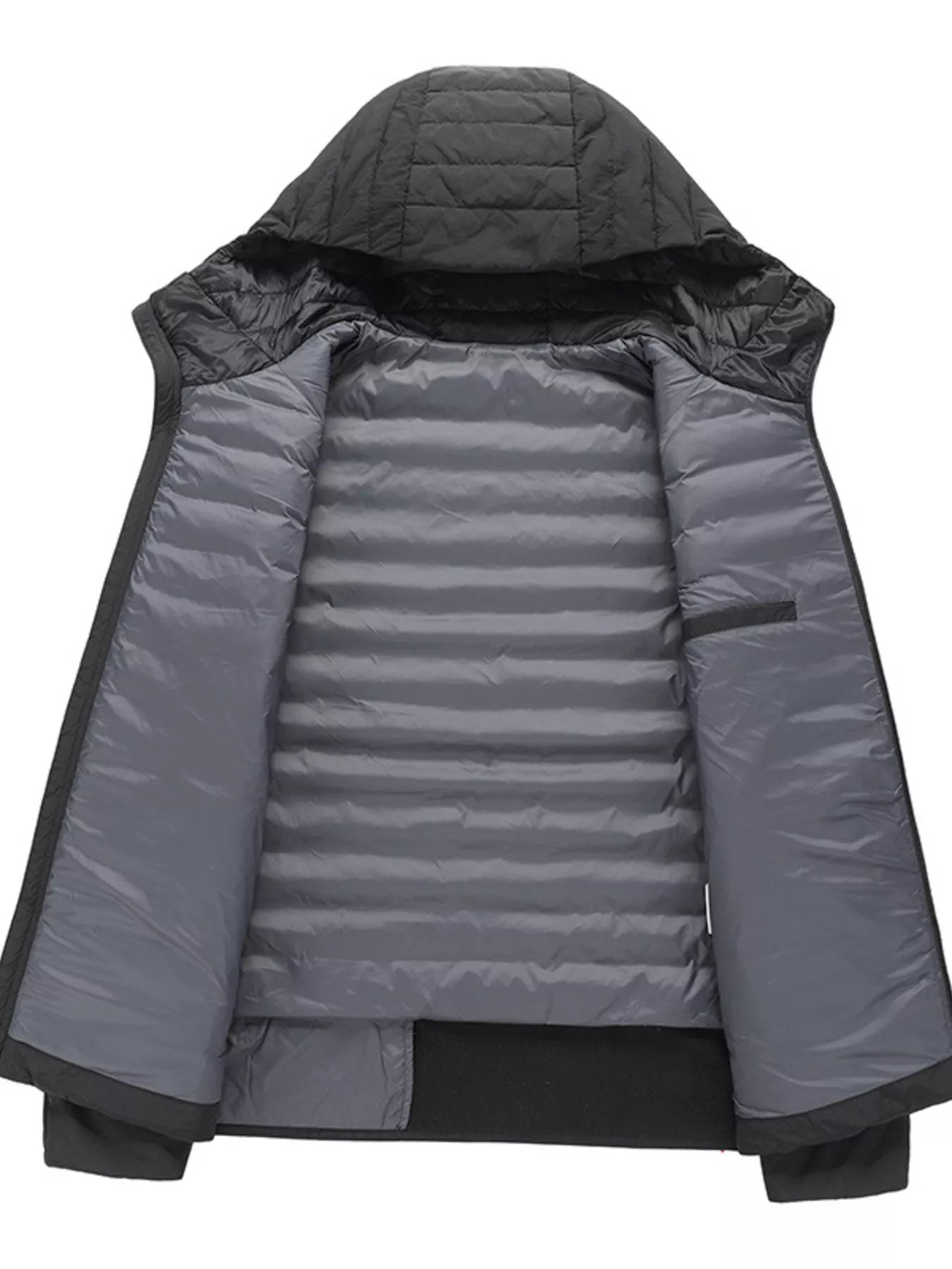 Barevici Lisbon lightweight puffer jacket men’s minimalist hooded everyday layer inner lining