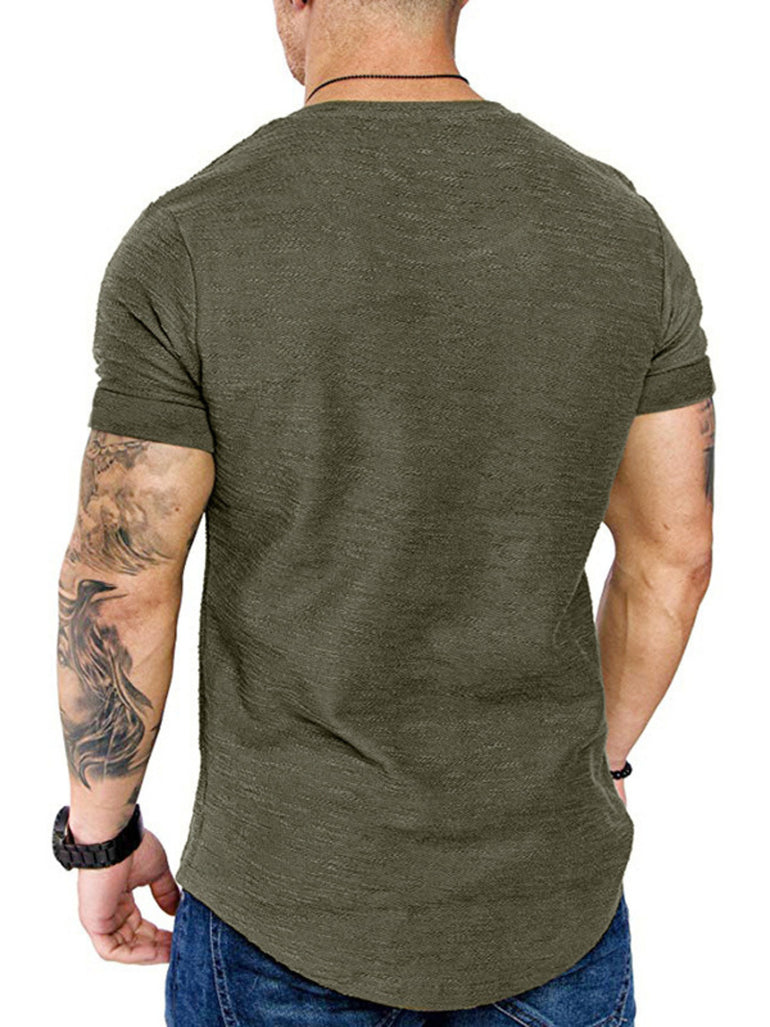Barevici Linea slim tee men’s minimalist crew neck t shirt back
