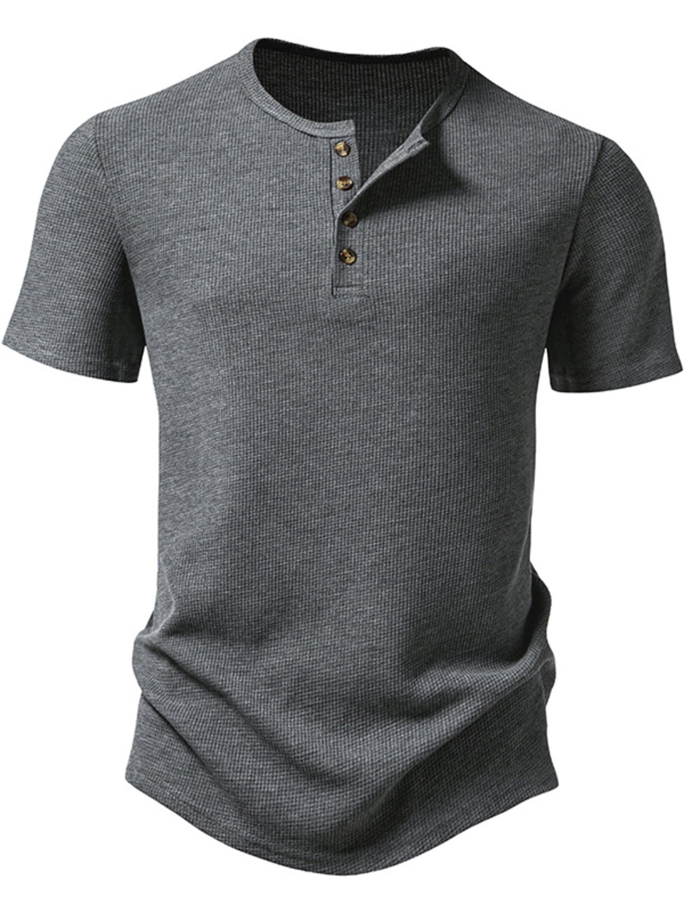 Barevici Echo button detail tee men’s minimalist short sleeve t shirt