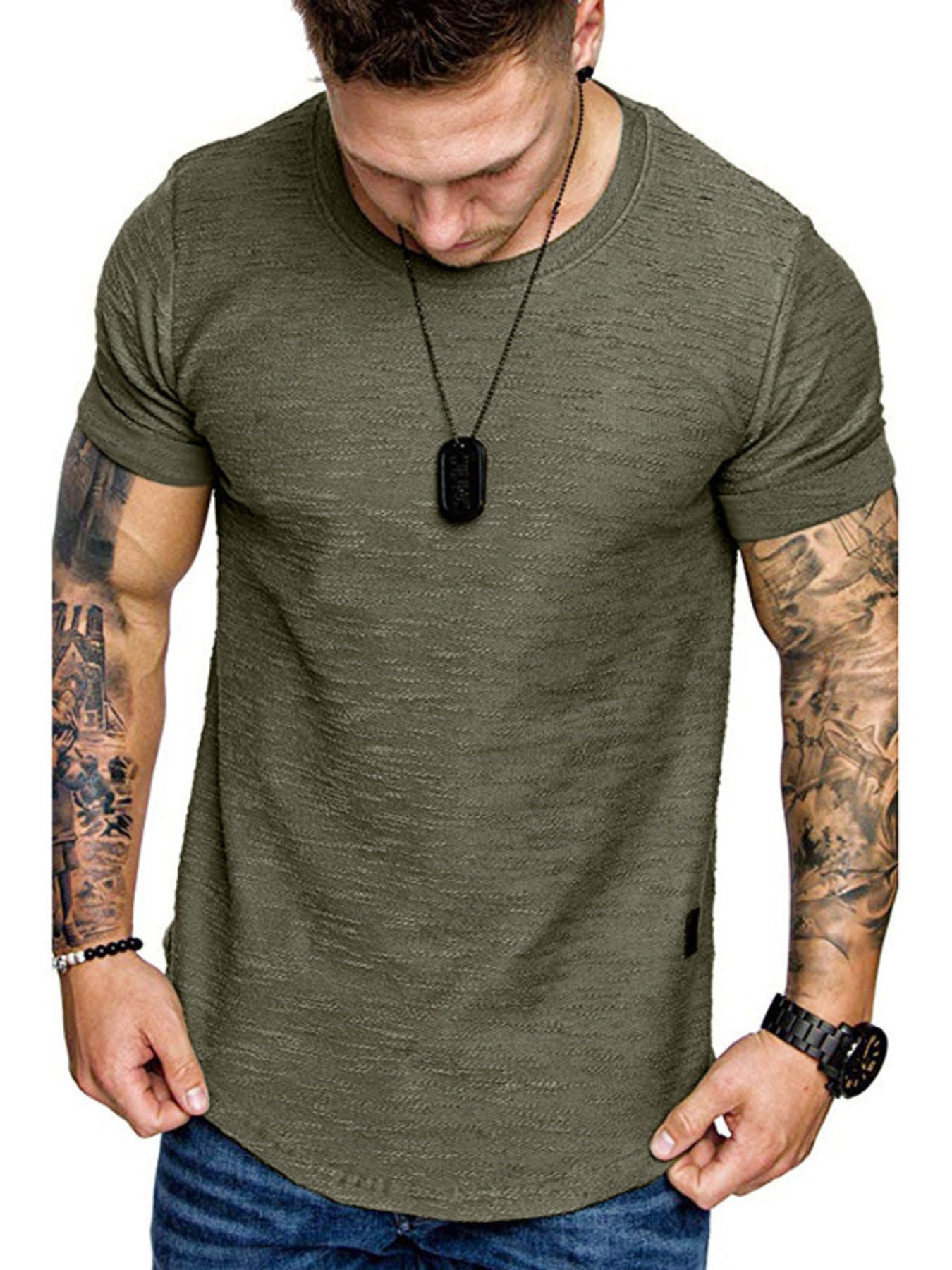 Barevici Linea slim tee men’s minimalist crew neck t shirt