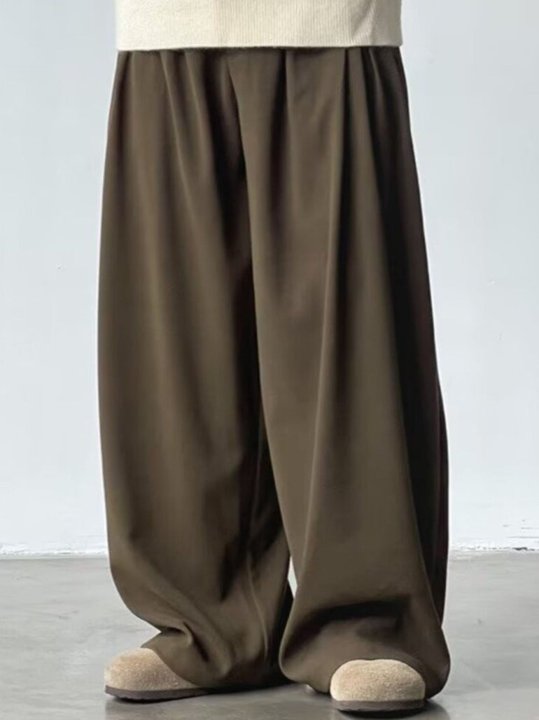 Barevici Axis wide leg pants men’s elastic waist casual trousers