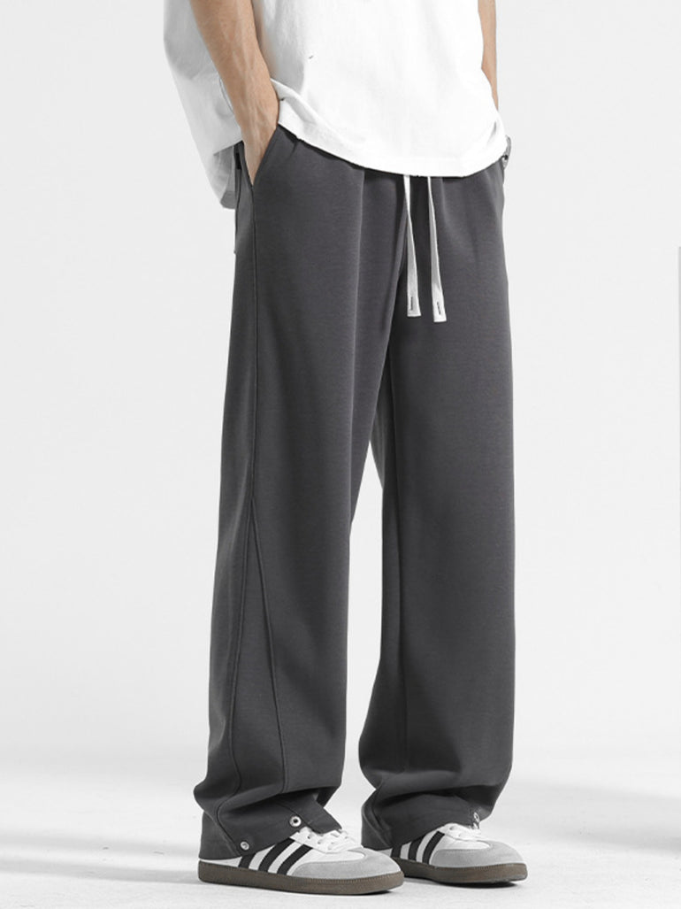 Barevici Vista drawstring pants men’s plus size relaxed casual trousers dark grey