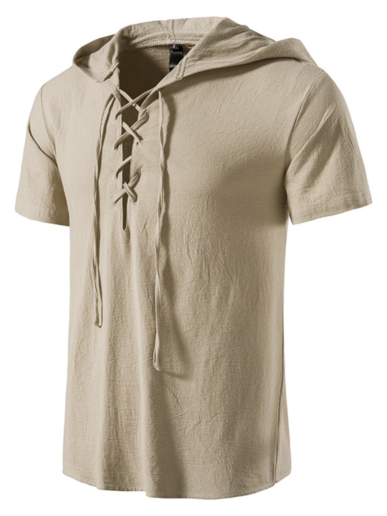 Barevici Terra lace up hooded top men’s minimalist casual pullover hoodie