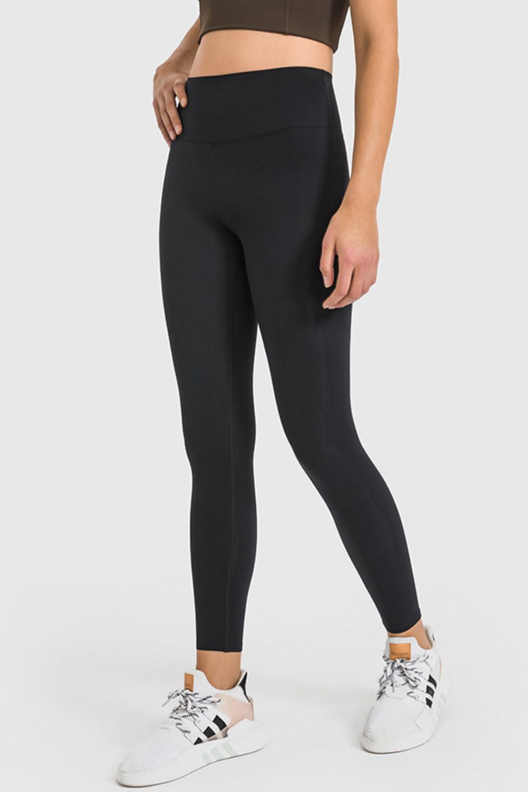 Barevici Millennia high waist yoga leggings women’s ankle length sculpting active tights in Black.