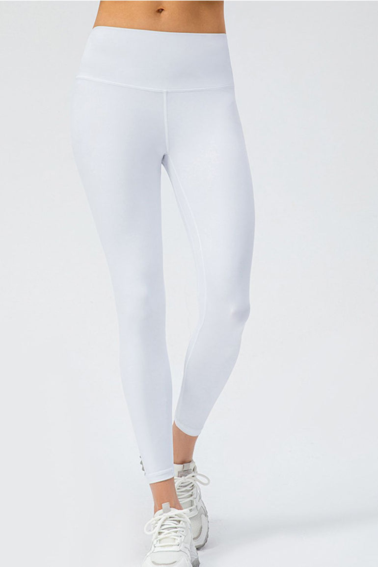 Barevici Axis wideband leggings women’s slim fit high waist active tights in White.