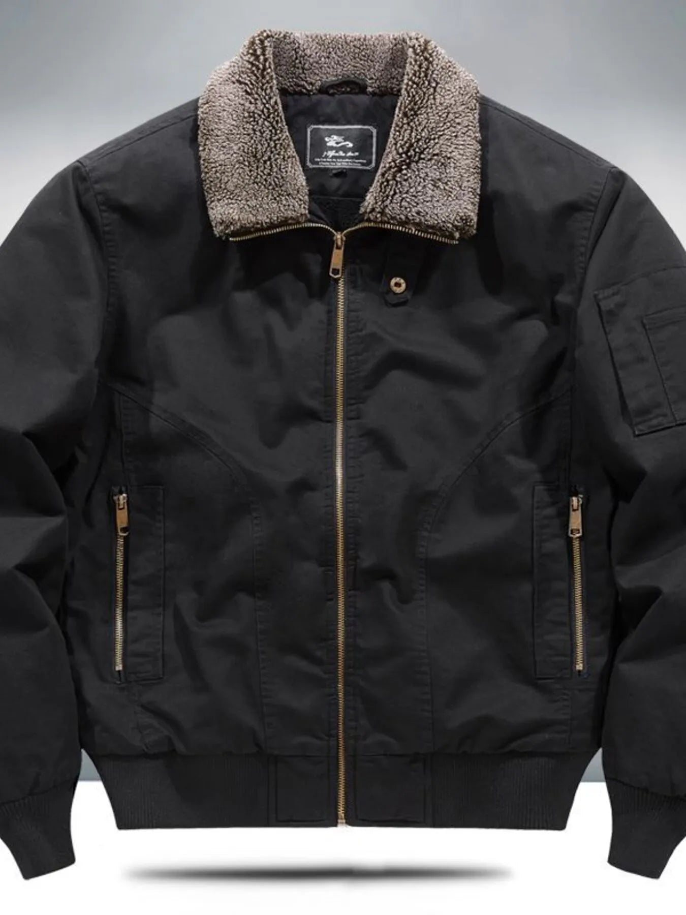 Barevici Nord sherpa lined jacket men’s minimalist warm zip up