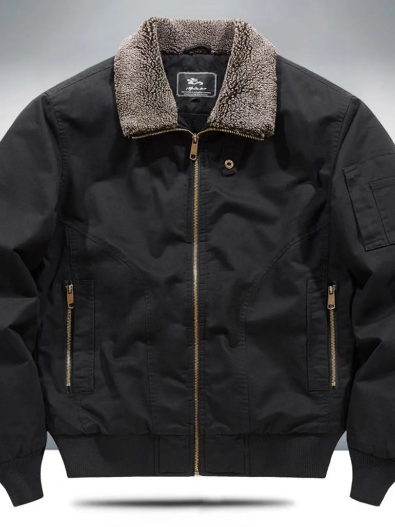 Barevici Nord sherpa lined jacket men’s minimalist warm zip up