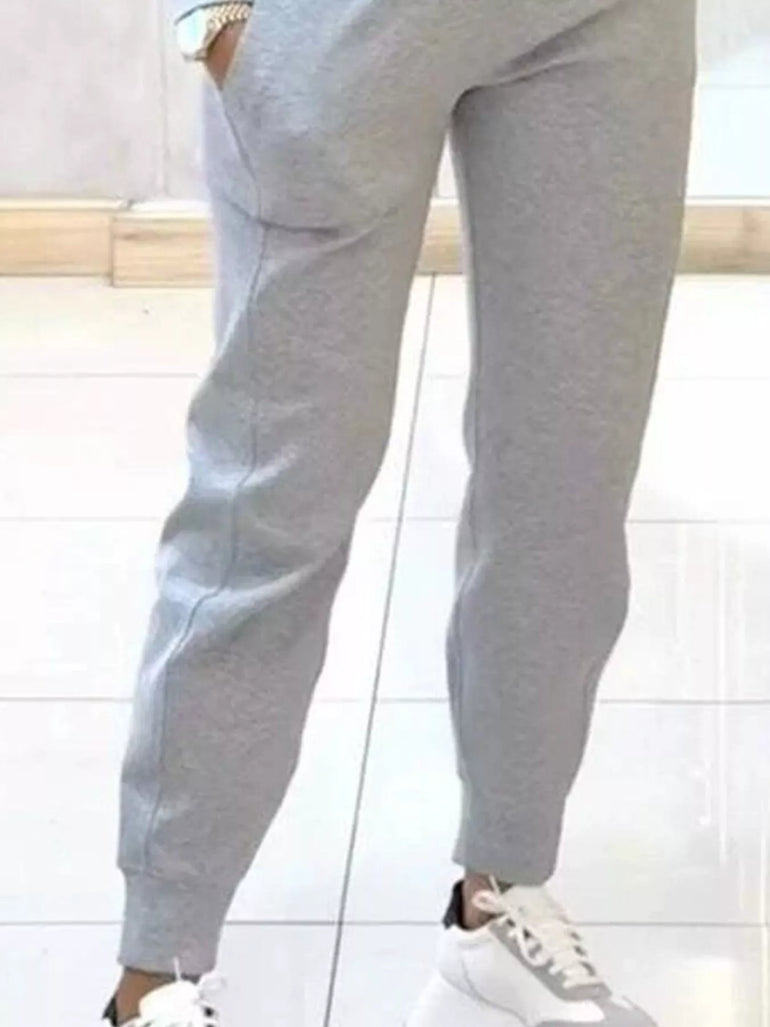 Barevici cropped sweatshirt jogger set women's minimalist lounge athleisure outfit