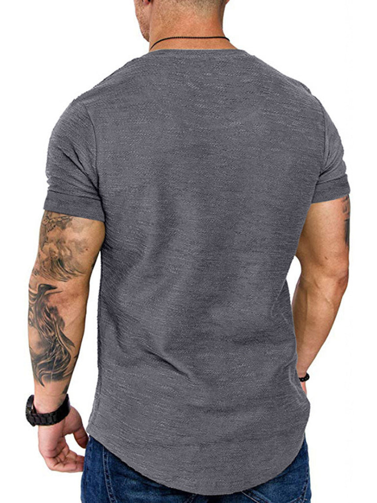 Barevici Linea slim tee men’s minimalist crew neck t shirt back view