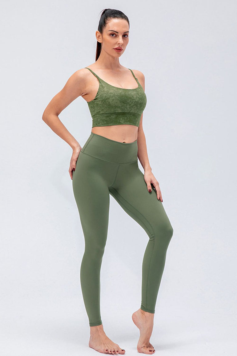 Barevici Axis wideband leggings women’s slim fit high waist active tights in Matcha Green
