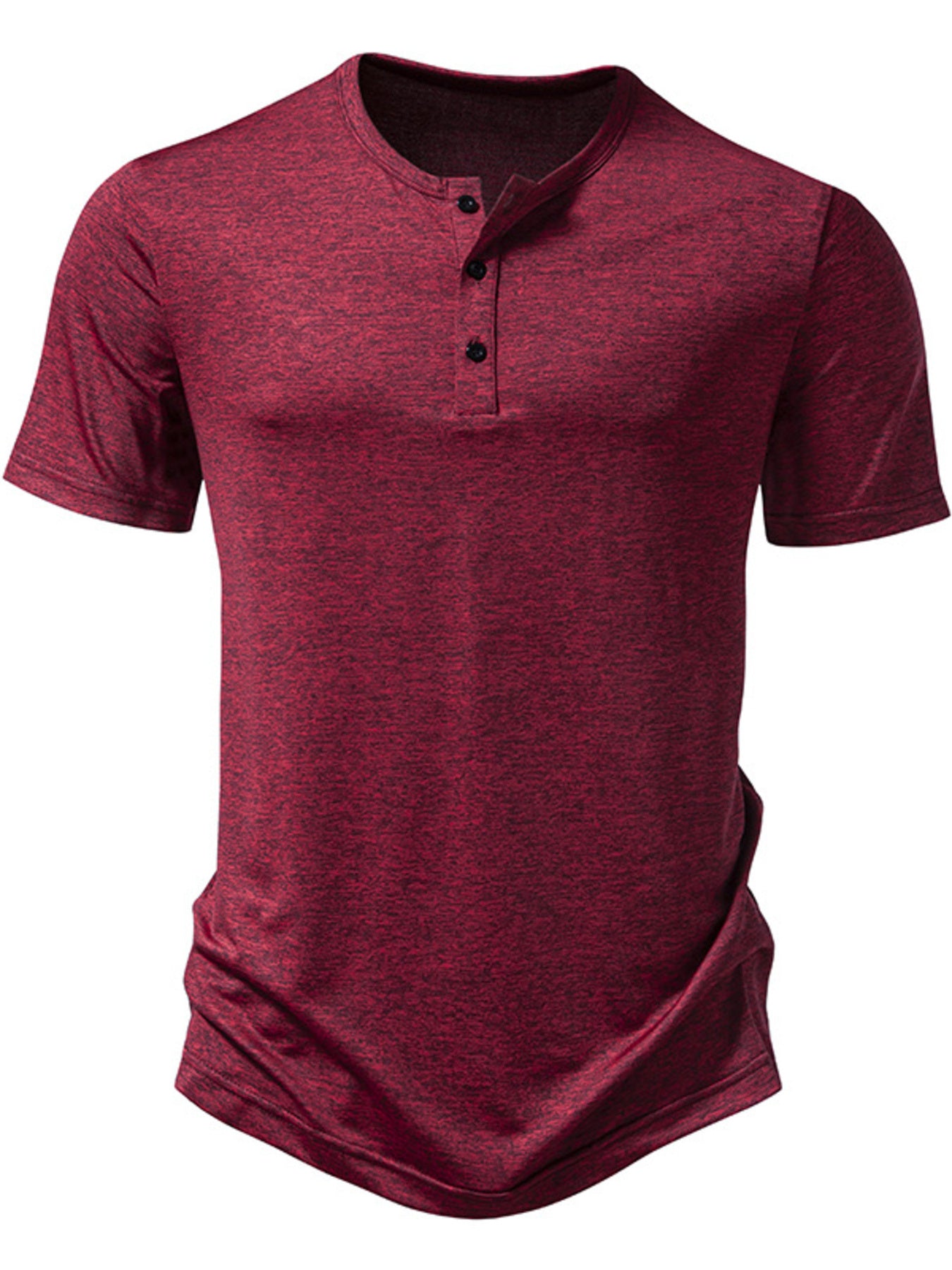 Barevici Nova slim tee men’s minimalist short sleeve t shirt burgandy