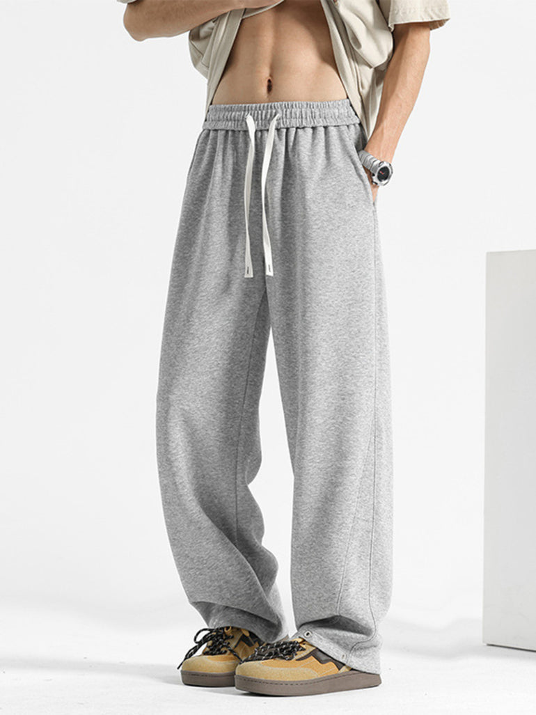 Barevici Vista drawstring pants men’s plus size relaxed casual trousers grey