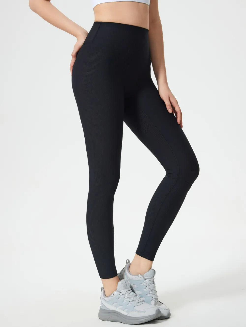 Barevici Millennia high waist leggings women’s sculpting minimalist active tights, black