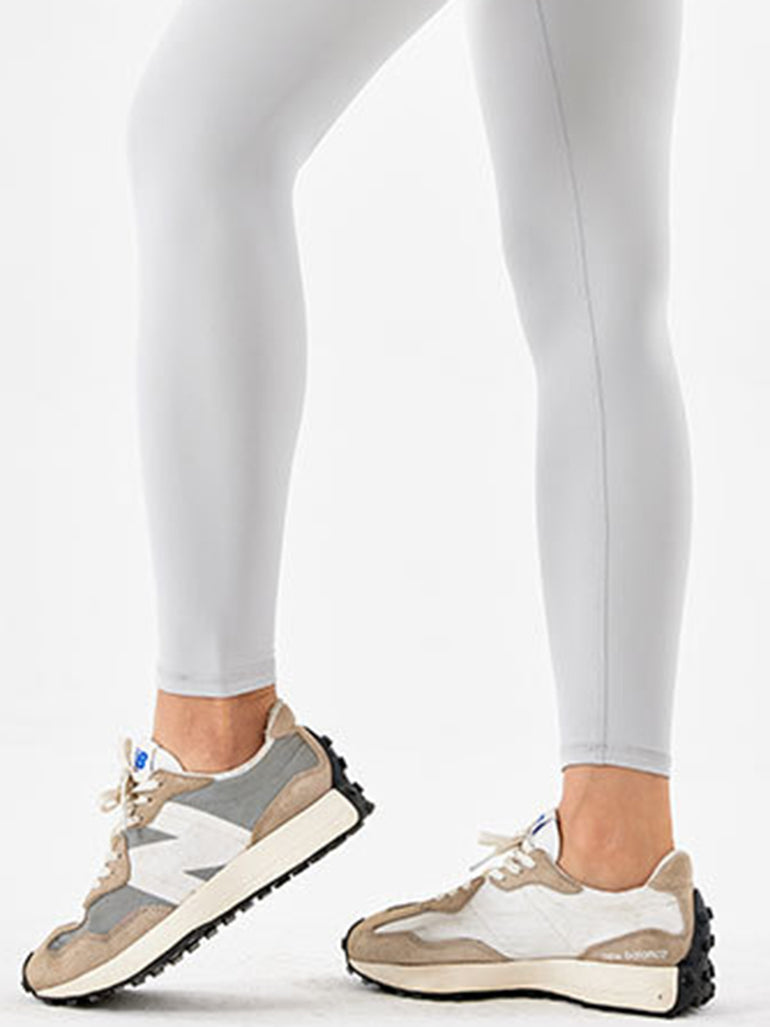Barevici Contour wideband leggings women’s sculpting high waist sports tights in Light Gray
