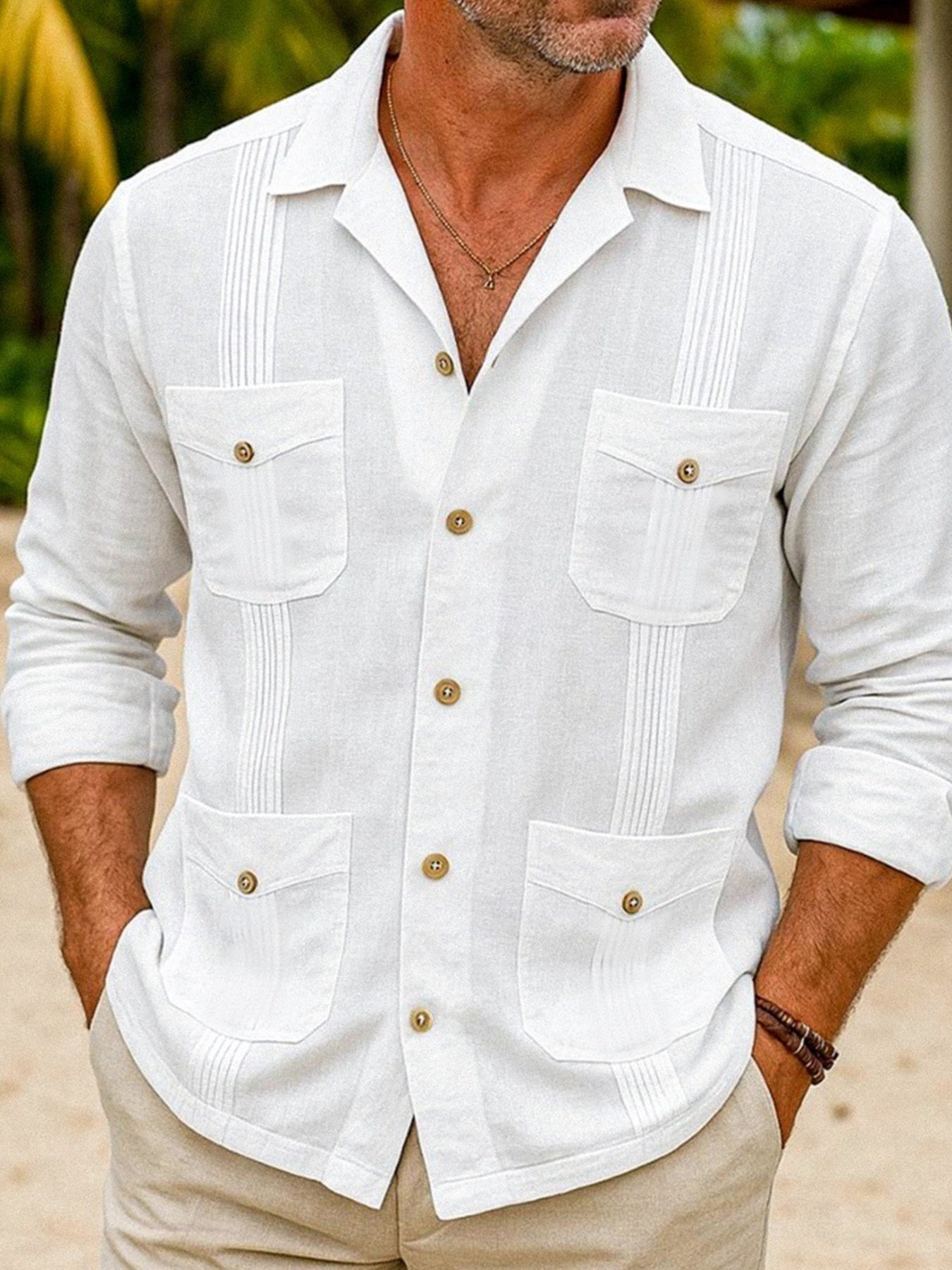 Barevici Soho long sleeve shirt men’s plus size casual button up top