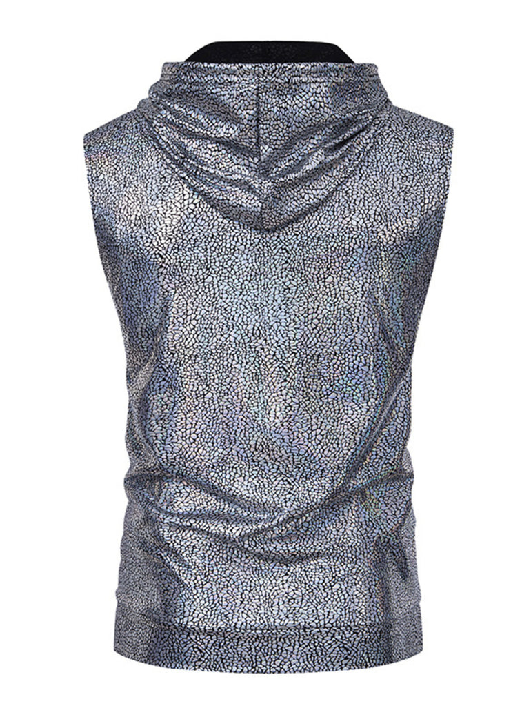 Barevici Pulse sleeveless hoodie men’s minimalist drawstring hooded top back view