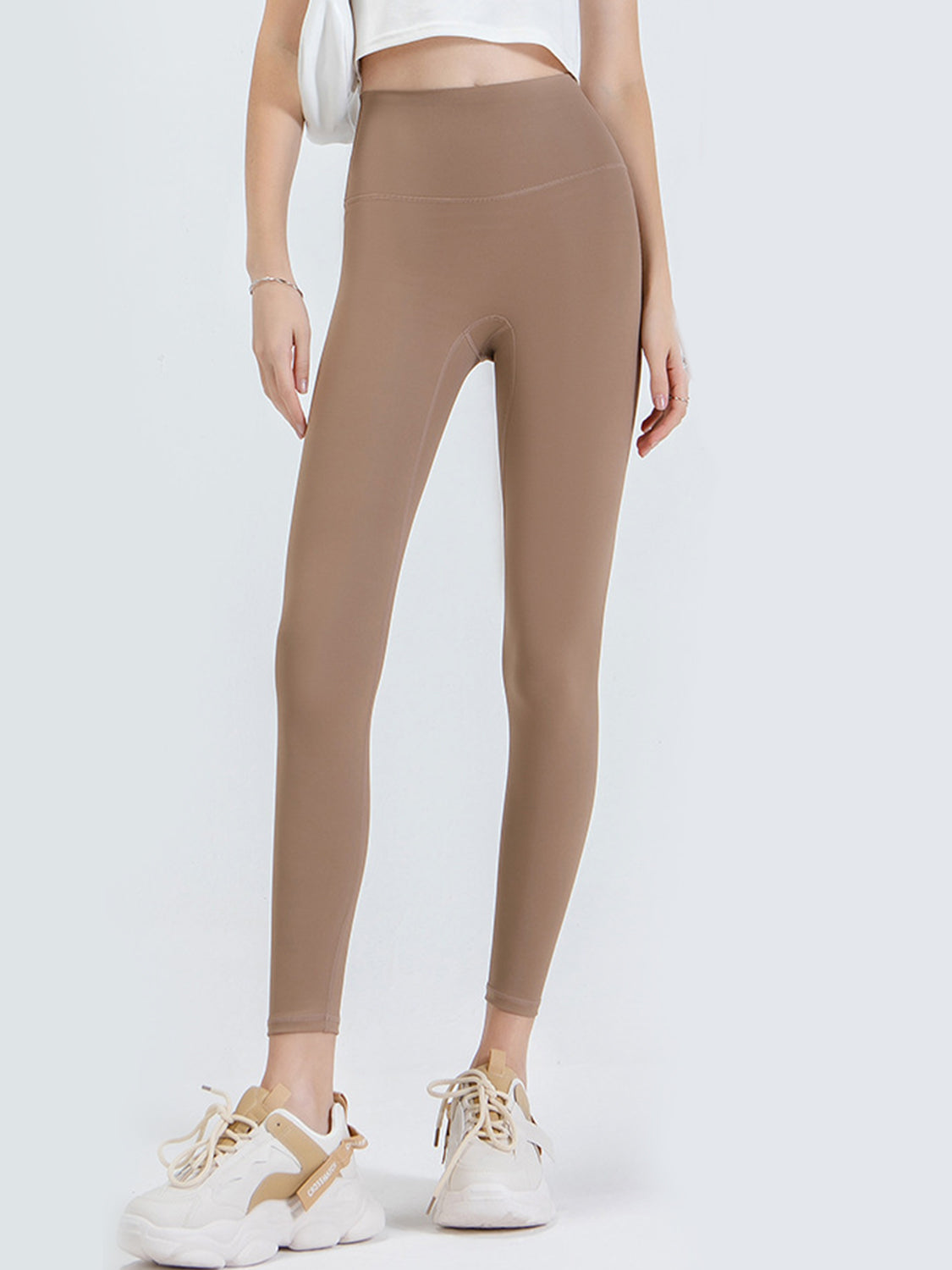 Barevici Contour wideband leggings women’s sculpting high waist sports tights in Mocha