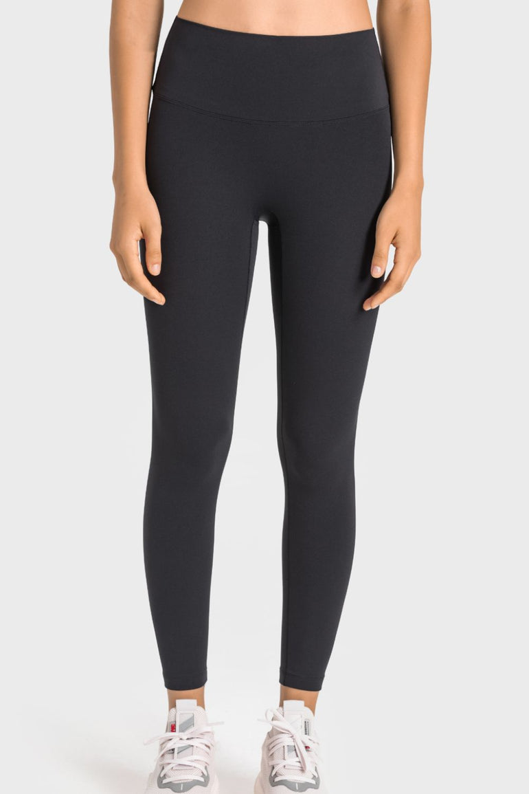 Barevici Millennia wideband yoga leggings women’s high rise sculpting tights in black.