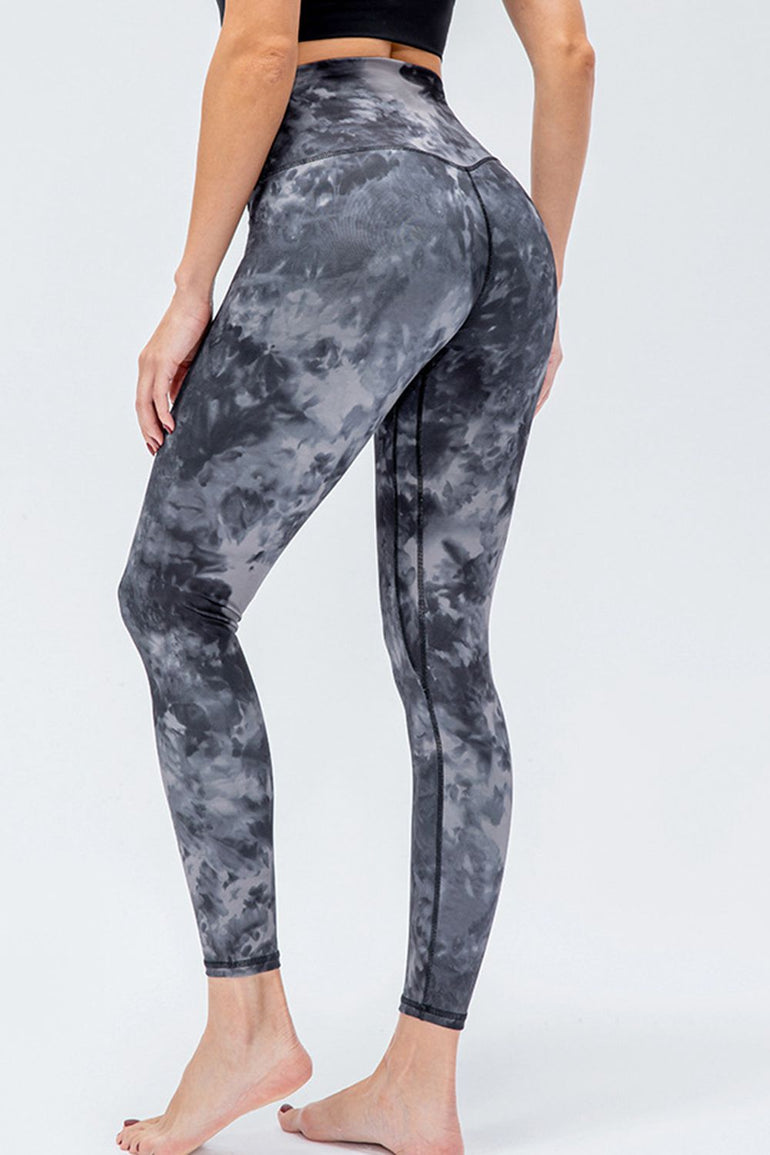 Barevici Axis wideband leggings women’s slim fit high waist active tights in Gray. back view