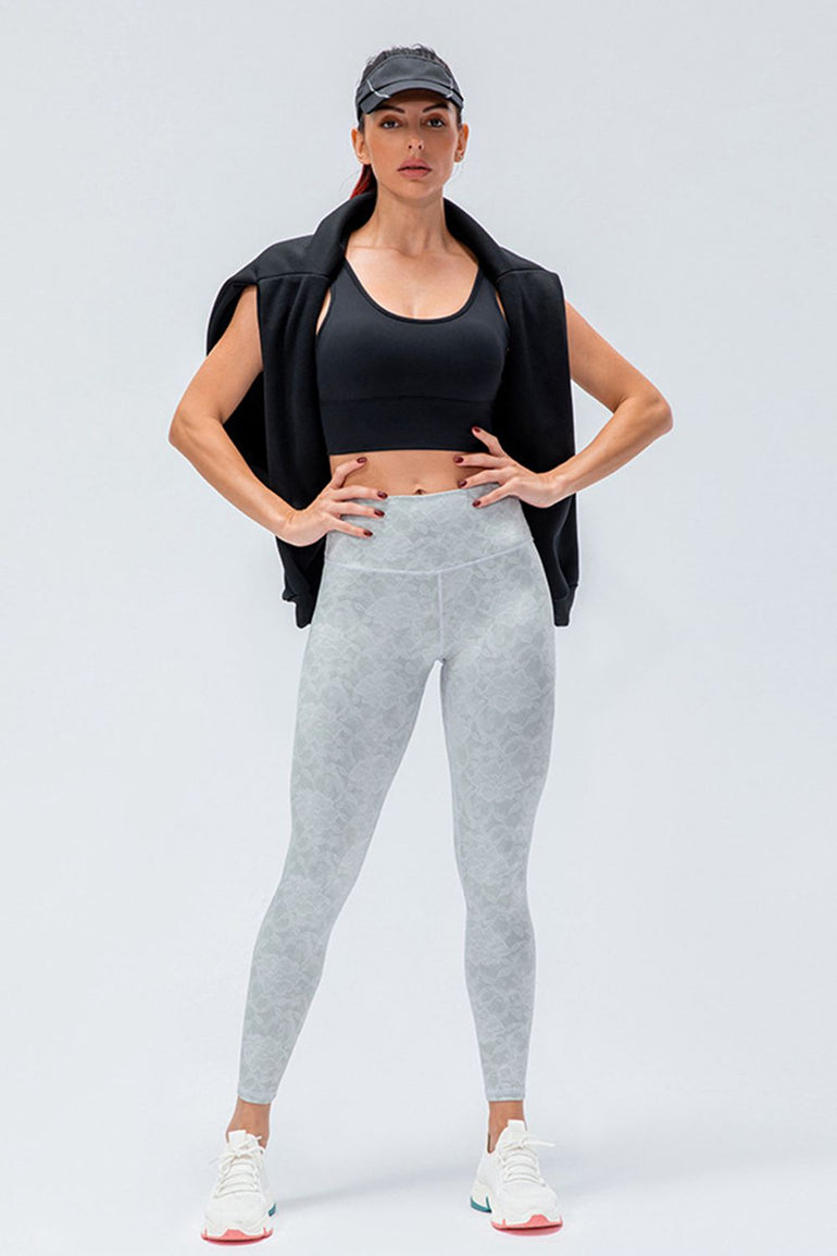 Barevici Axis wideband leggings women’s slim fit high waist active tights in ivory,