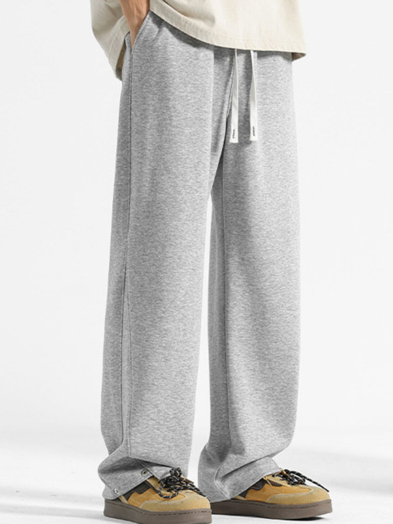 Barevici Vista drawstring pants men’s plus size relaxed casual trousers grey