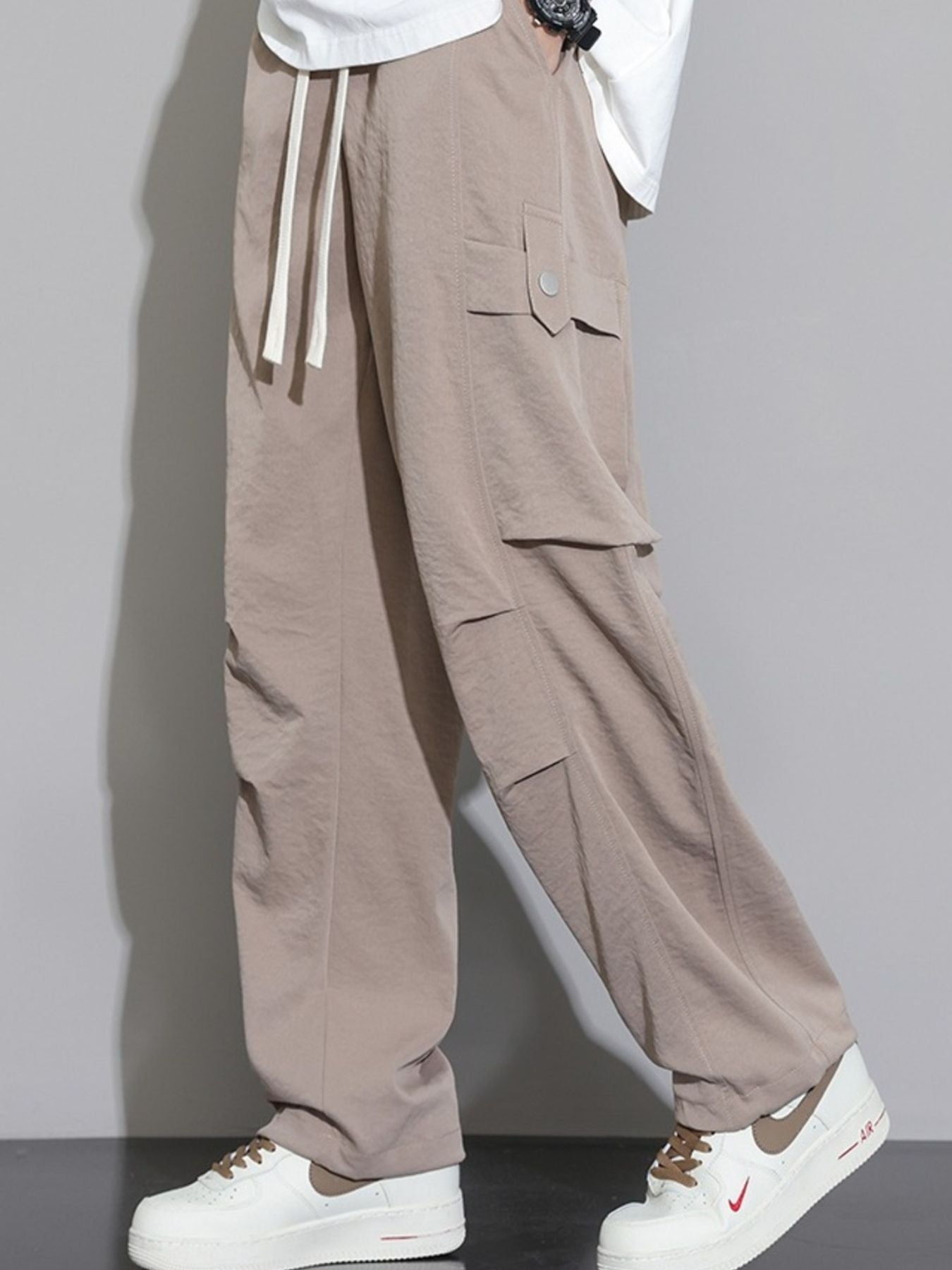 Barevici Transit cargo pants men’s plus size relaxed drawstring trousers