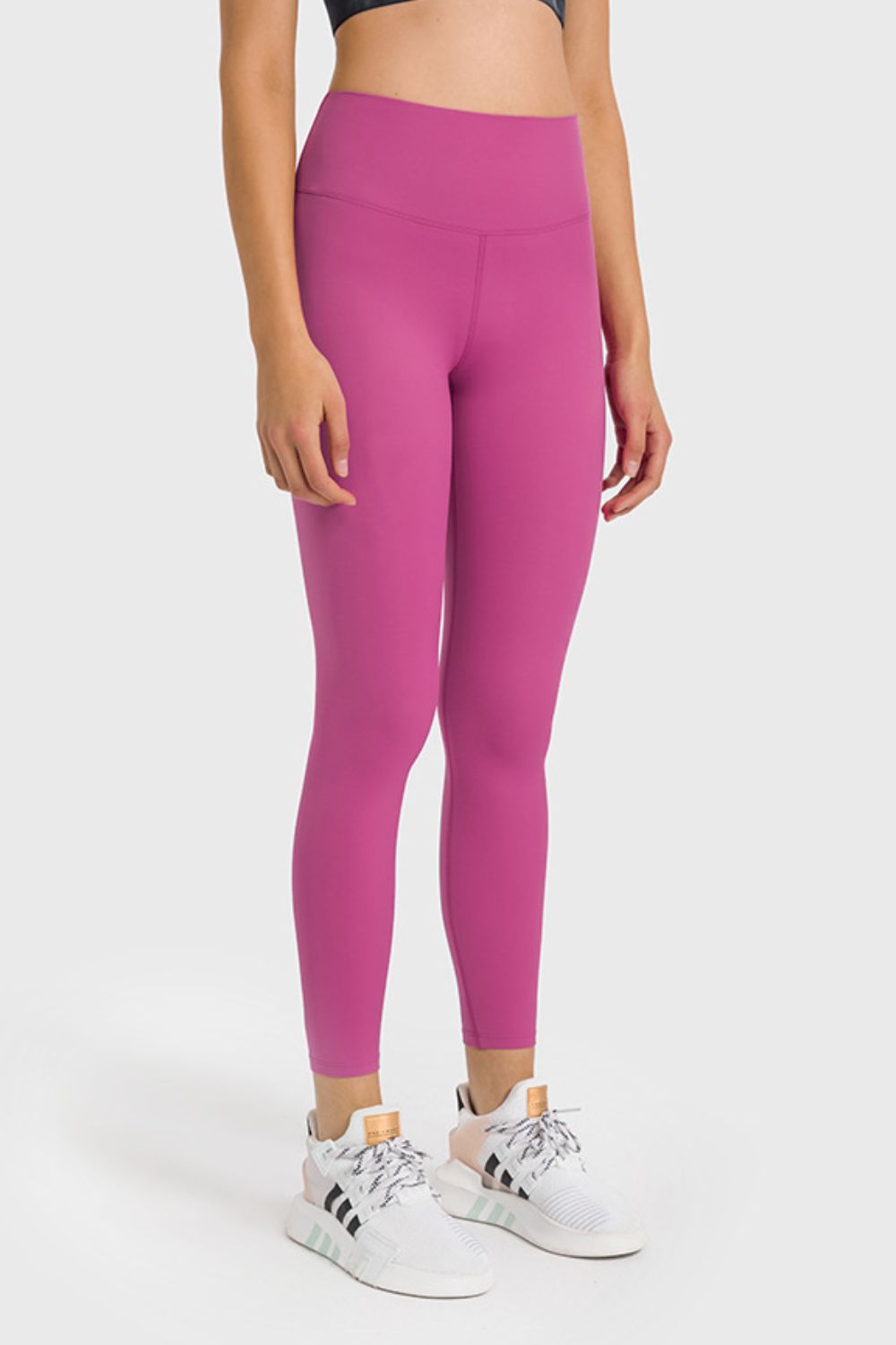 Barevici Millennia high waist yoga leggings women’s ankle length sculpting active tights in Cerise.