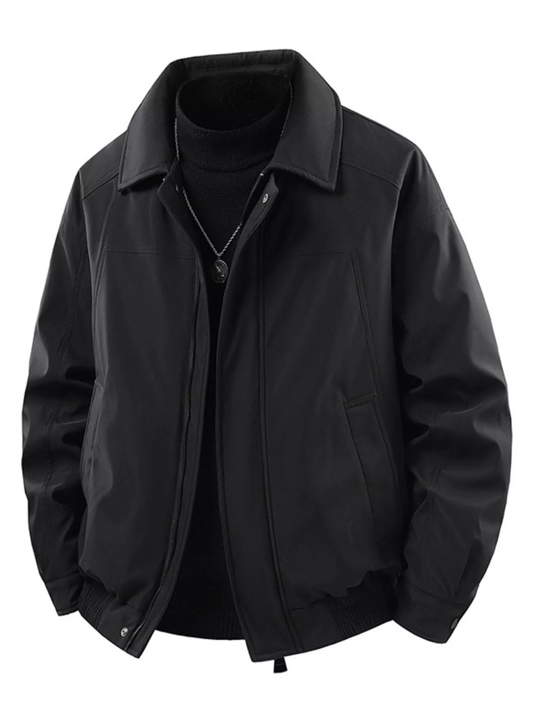 Barevici Axiom Hooded Puffer – men’s hooded padded winter jacket in black