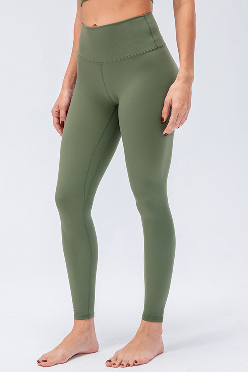 Barevici Axis wideband leggings women’s slim fit high waist active tights in Matcha Green