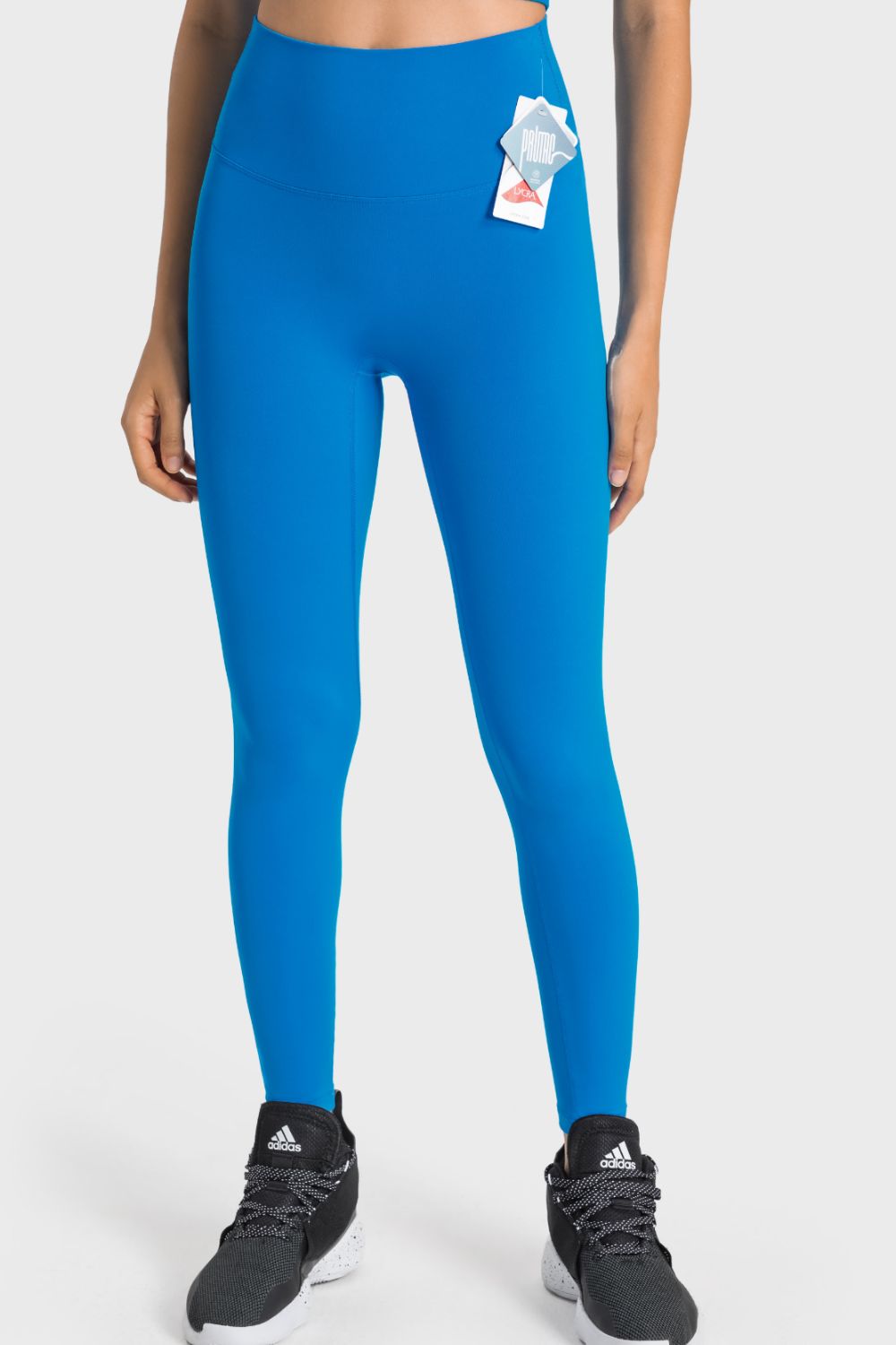 Barevici Millennia wideband yoga leggings women’s high rise sculpting tights in blue.