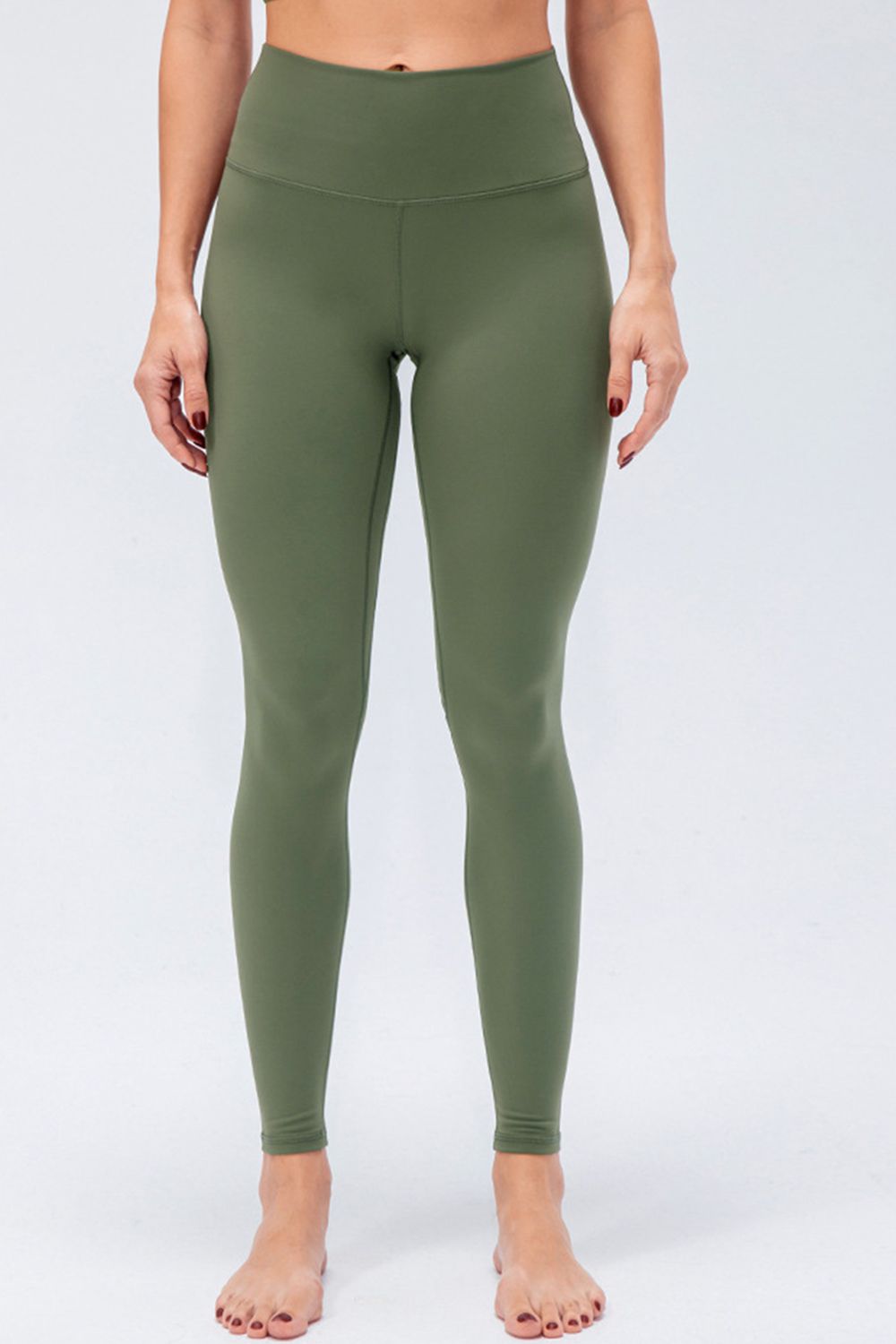 Barevici Axis wideband leggings women’s slim fit high waist active tights in Matcha Green